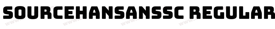 sourcehansanssc regular字体转换